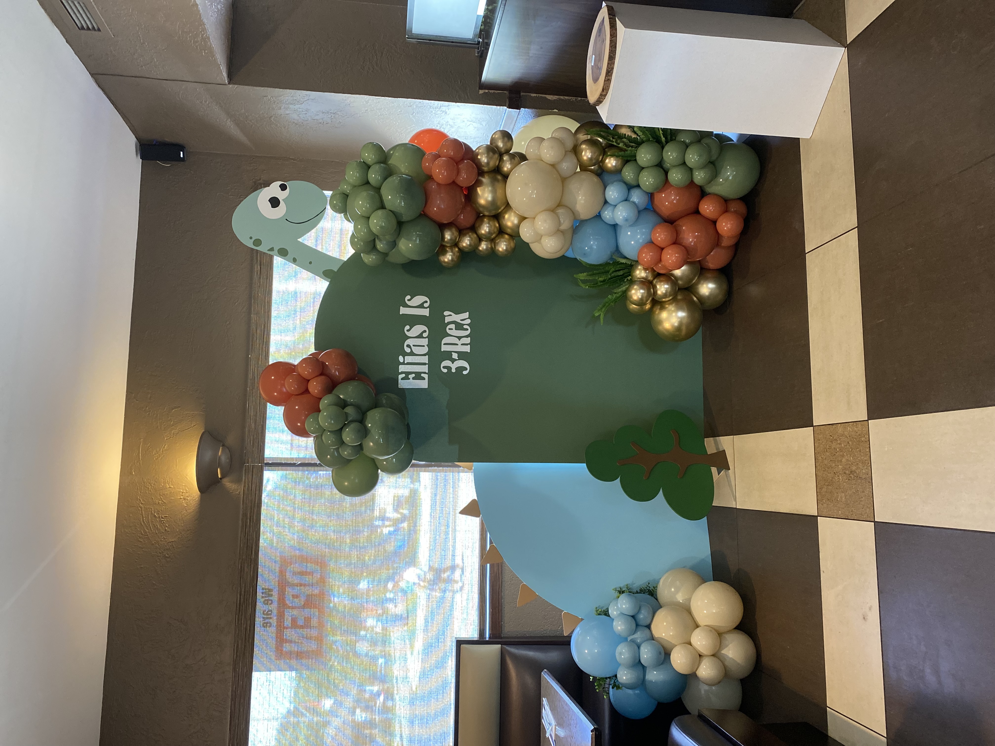 3 Rex birthday setup