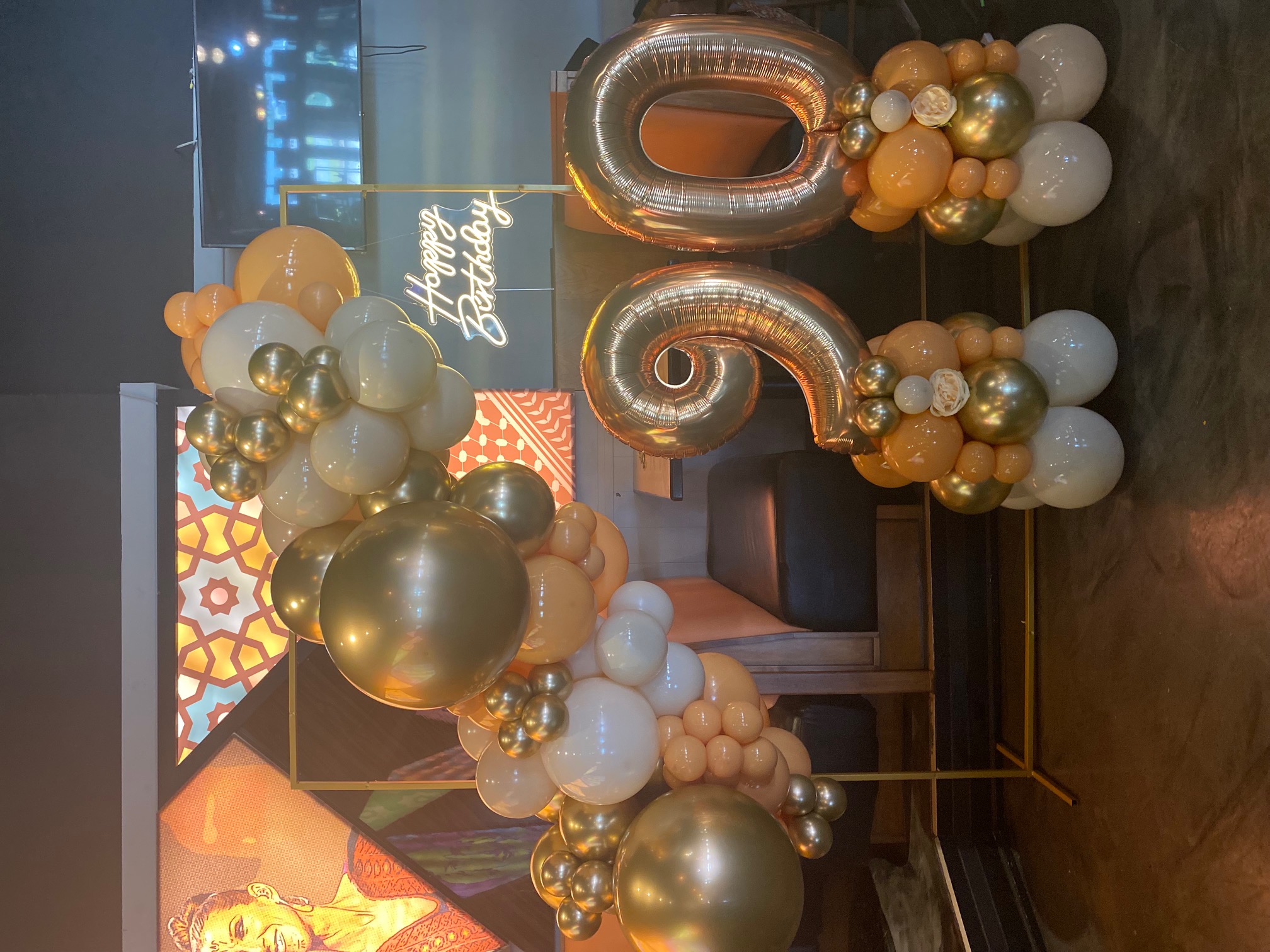 90 balloon setup