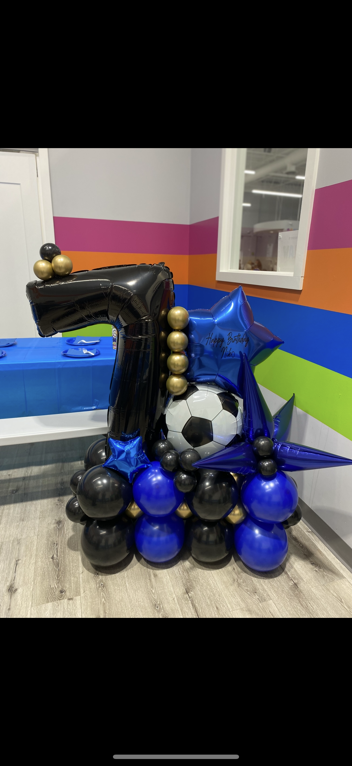 Soccer themed balloon